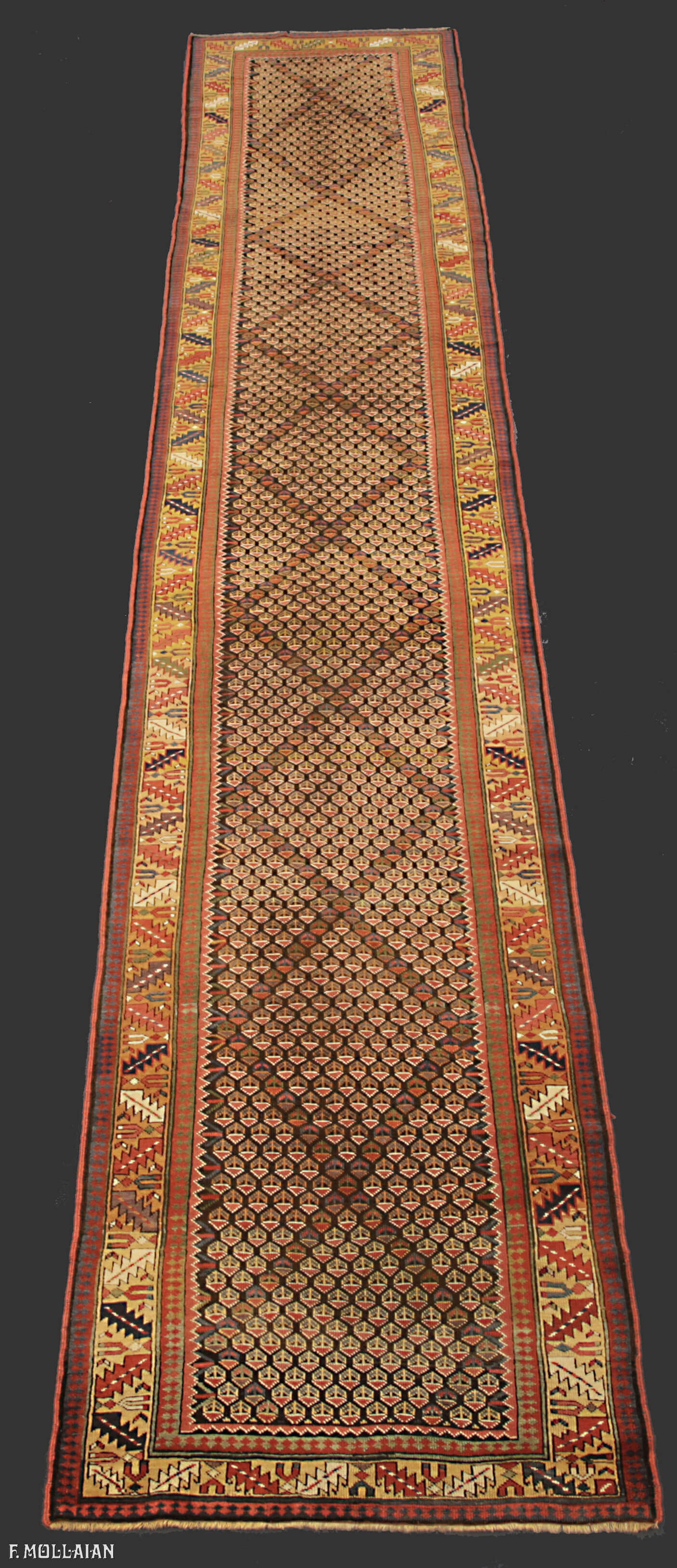 Antique Persian Kurdo Runner n°:72483228